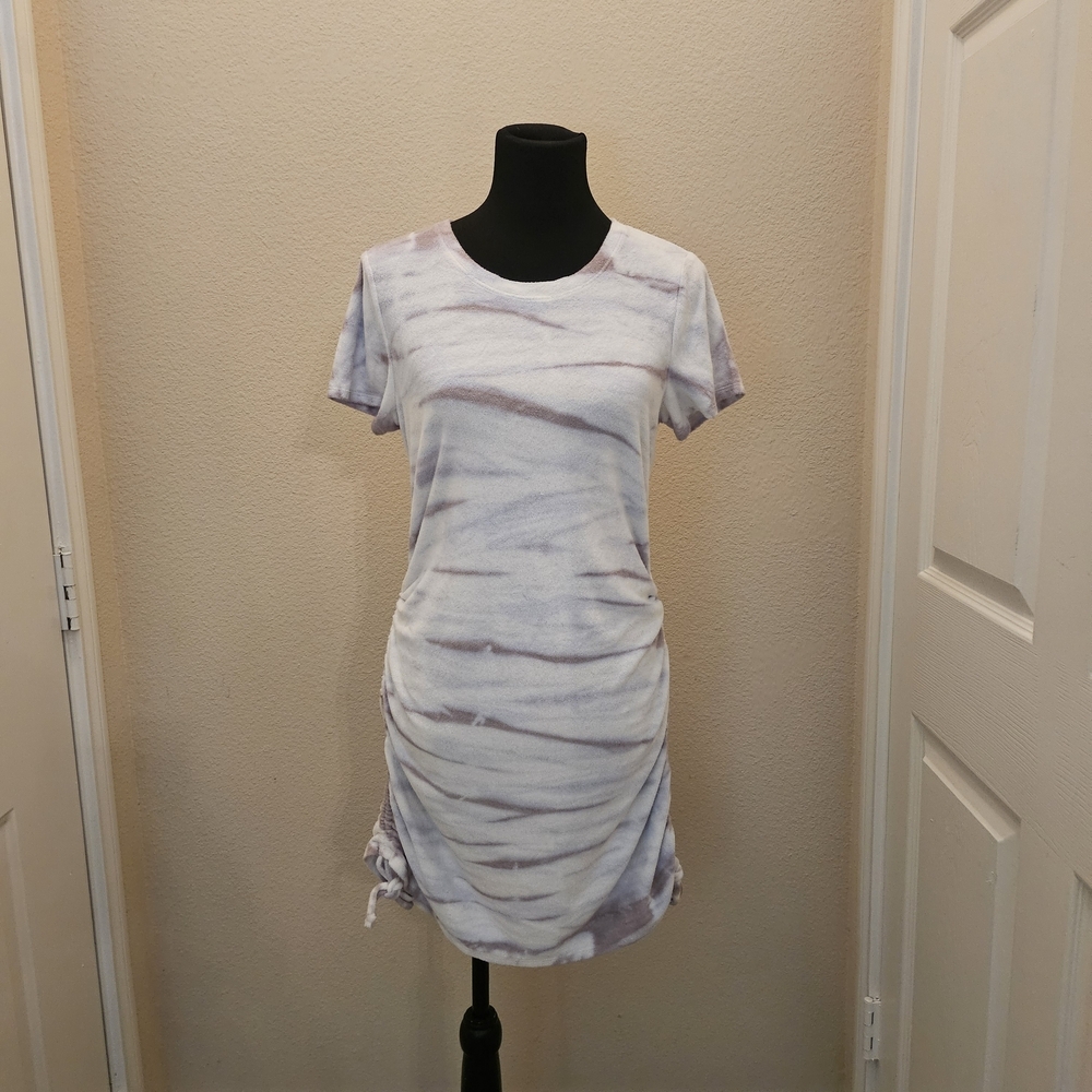 Tie-Dye Ruched Women Dress